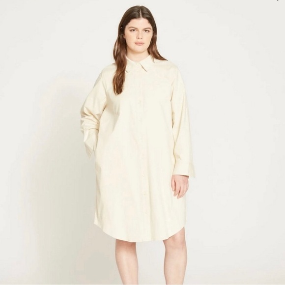 NEW Universal Standard Tunic Shirt Dress
Chill Twill Button Down small 14-16 - Picture 1 of 7